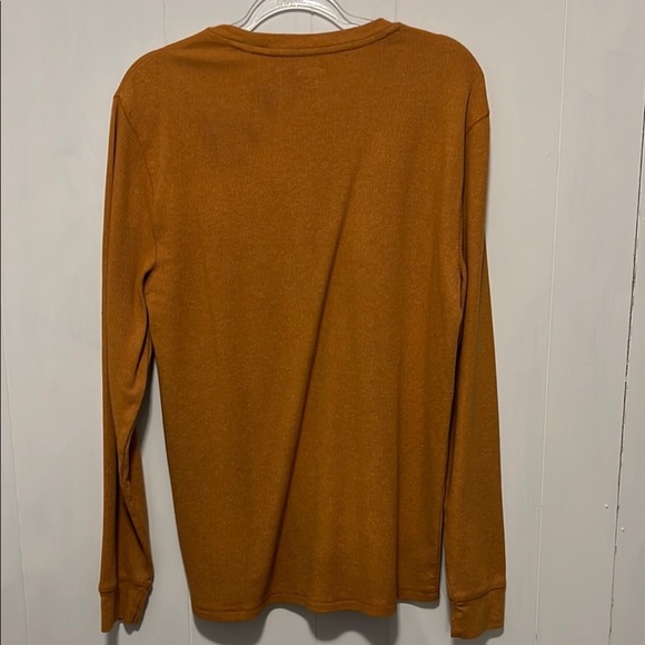Men's Rust Long Sleeve Thermal Shirt Size Large - Picture 3 of 5